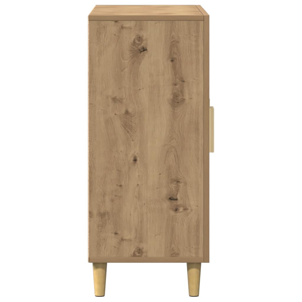 Komoda boja hrasta artisana 90 x 34 x 80 cm konstruirano drvo