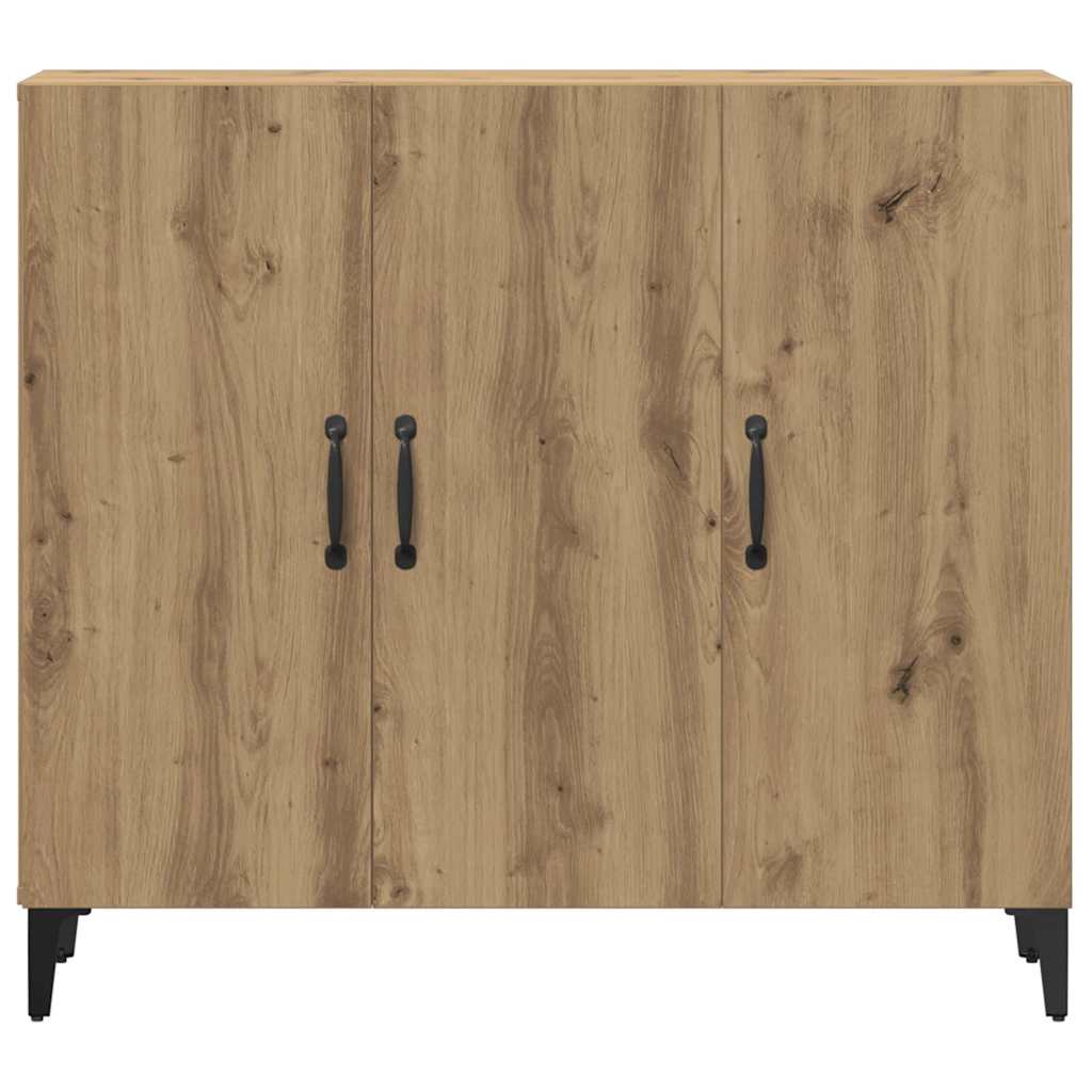 Komoda boja hrasta artisana 90 x 34 x 80 cm konstruirano drvo