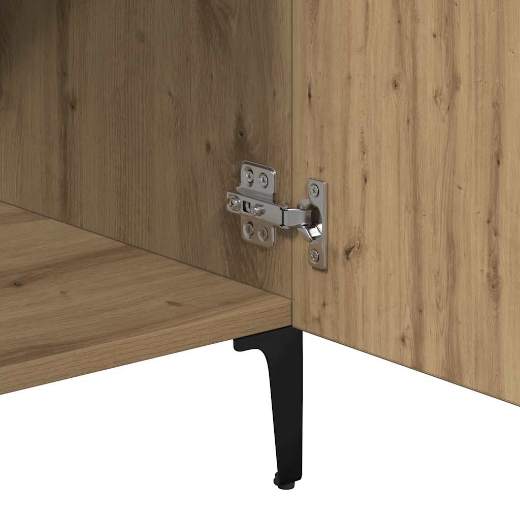 Komoda boja hrasta artisana 90 x 34 x 80 cm konstruirano drvo