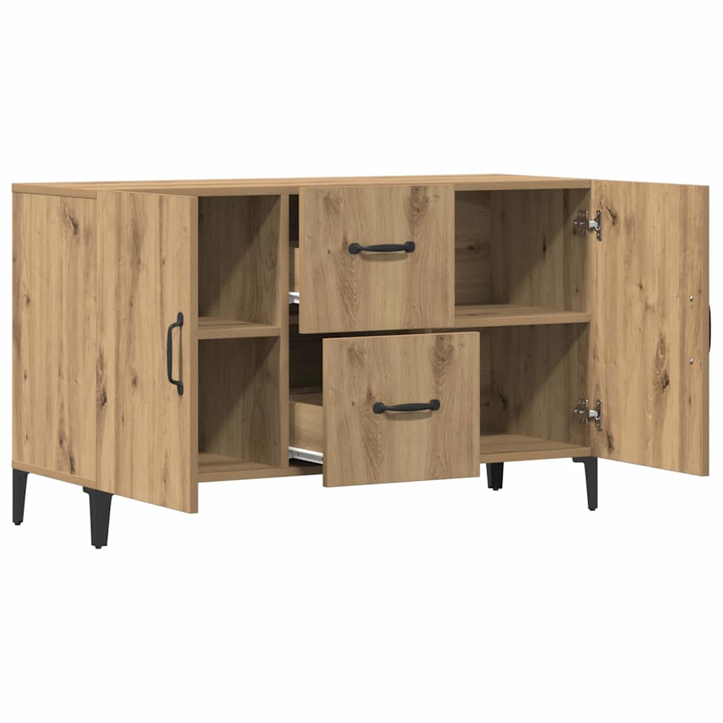 Komoda boja hrasta artisan 100 x 36 x 60 cm konstruiranog drva