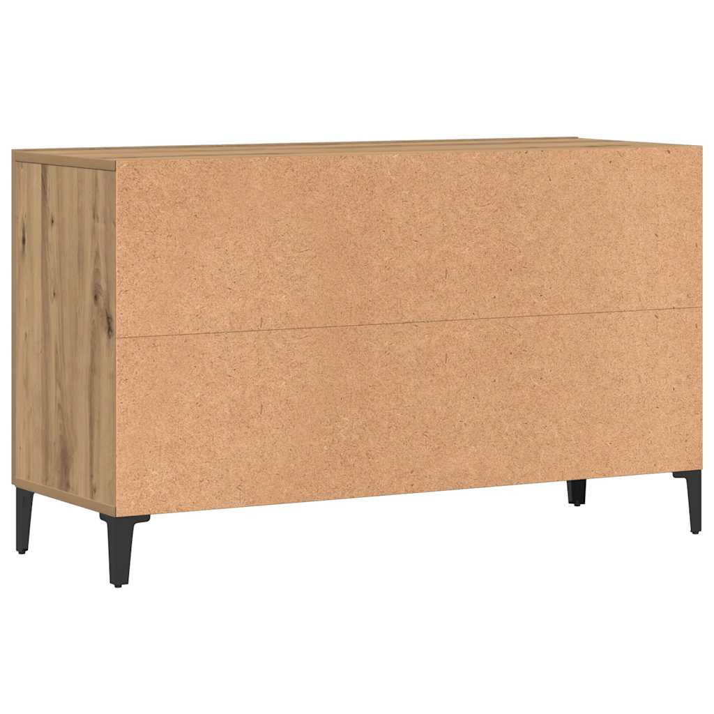 Komoda boja hrasta artisan 100 x 36 x 60 cm konstruiranog drva