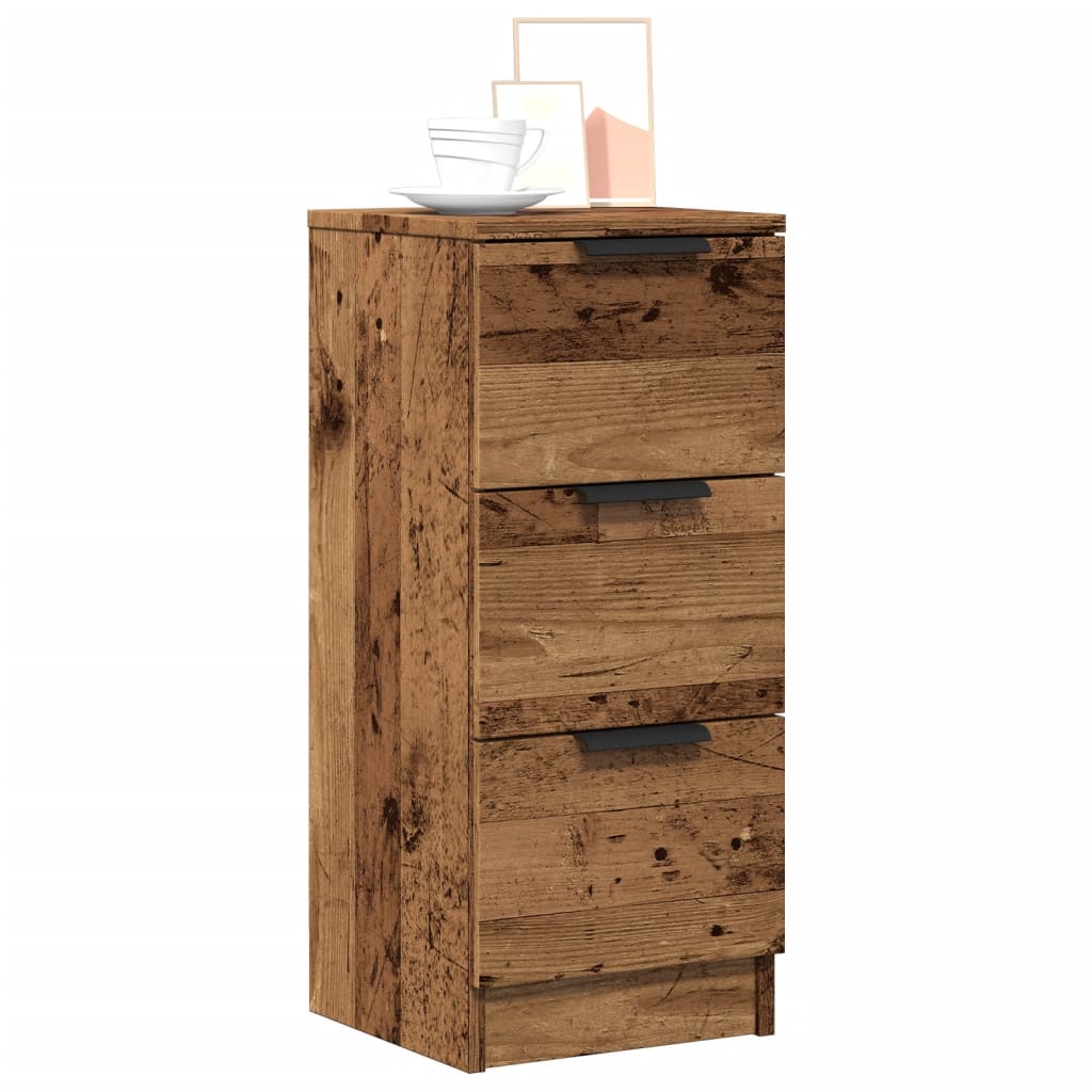 Komoda boja staro drvo 30 x 30 x 70 cm od konstruiranog drva