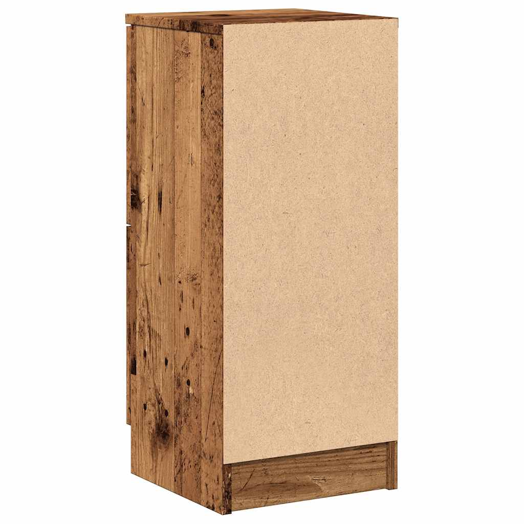 Komoda 2 kom staro drvo 30x30x70 cm konstruirano drvo
