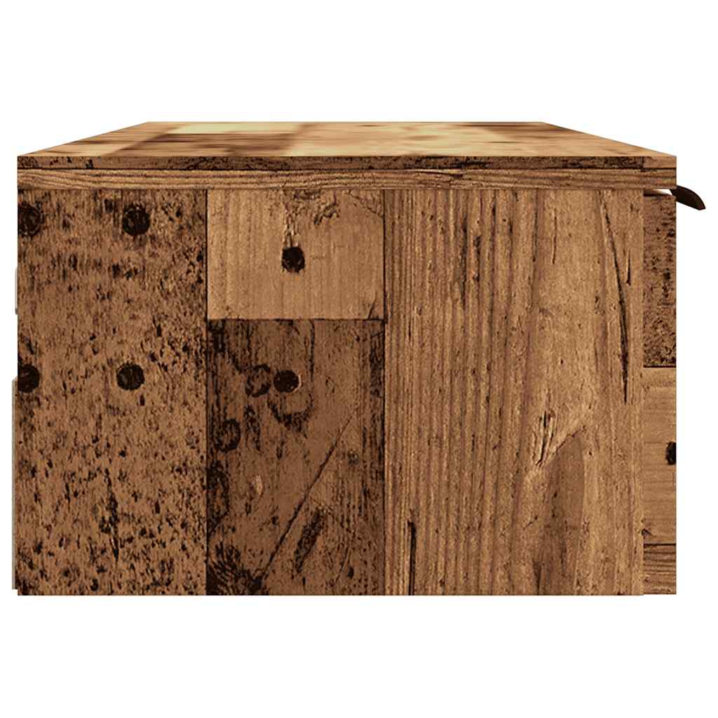 Zidni ormarić staro drvo 102x30x20 cm konstruirano drvo