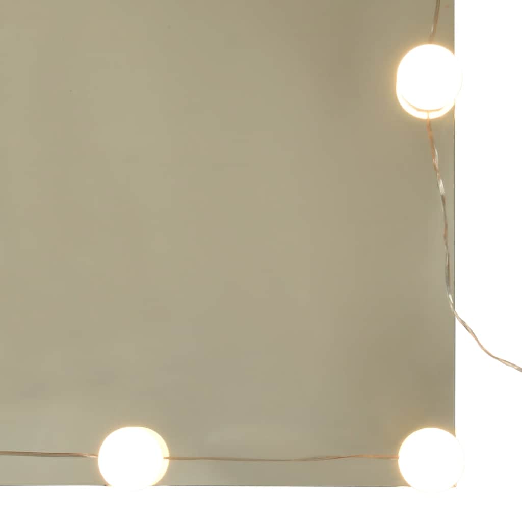 Ormarić s ogledalom LED boja hrasta artisan 76x15x55 cm drveni
