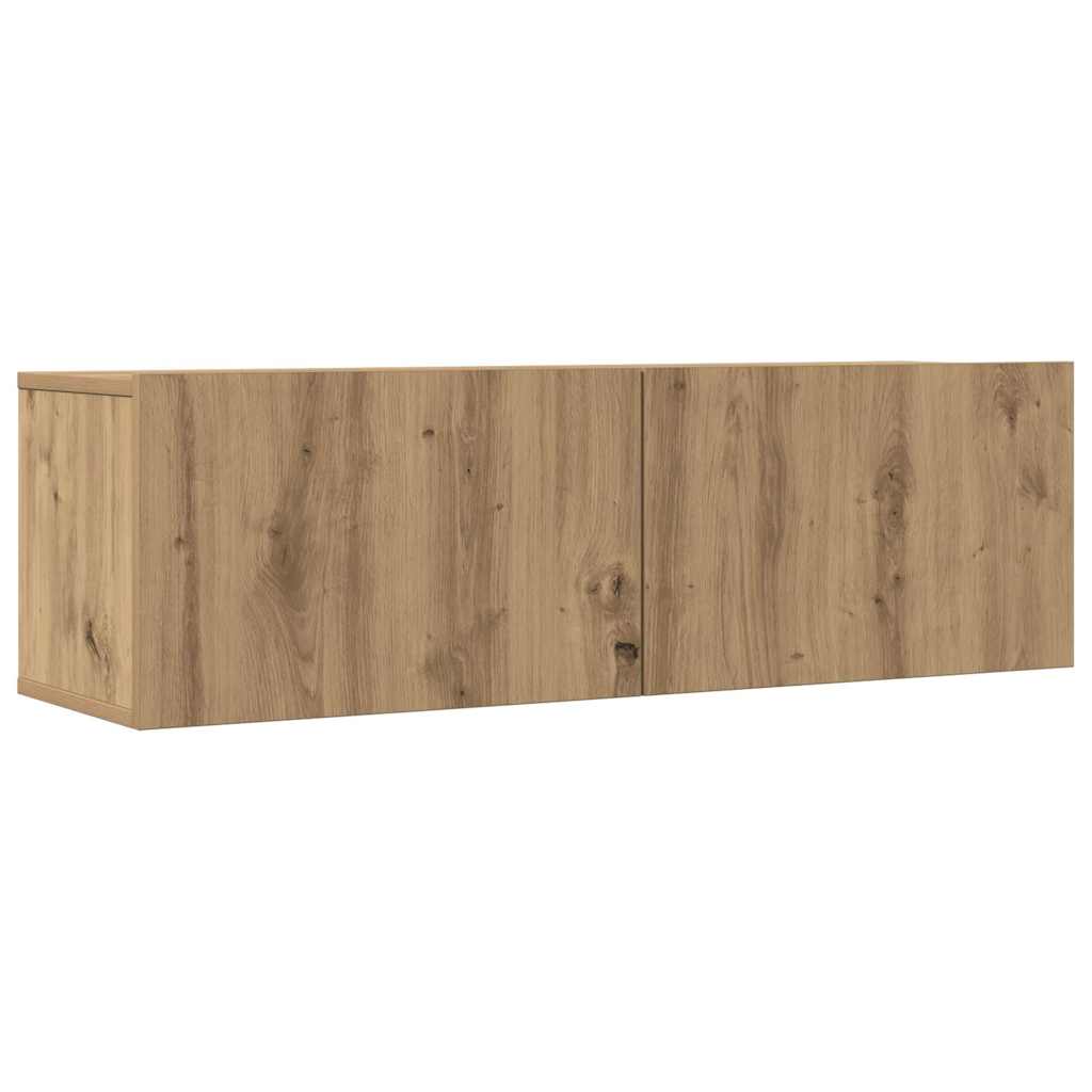 Zidni TV ormarići 2 kom boja hrasta artisan 100x30x30 cm