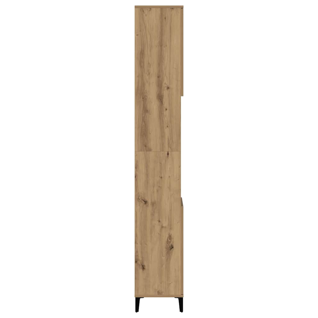 Kupaonski ormarić artisan hrast 30x30x190 cm konstruirano drvo