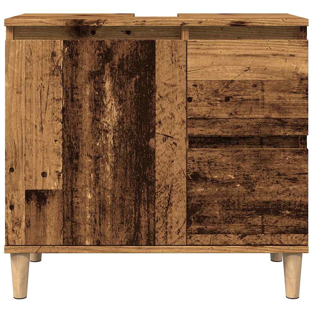 Ormarić za umivaonik boja drva 65x33x60 cm konstruirano drvo