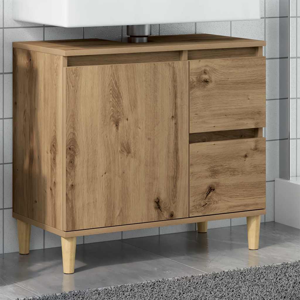 Ormarić za umivaonik boja hrasta artisan 65x33x60 cm drveni