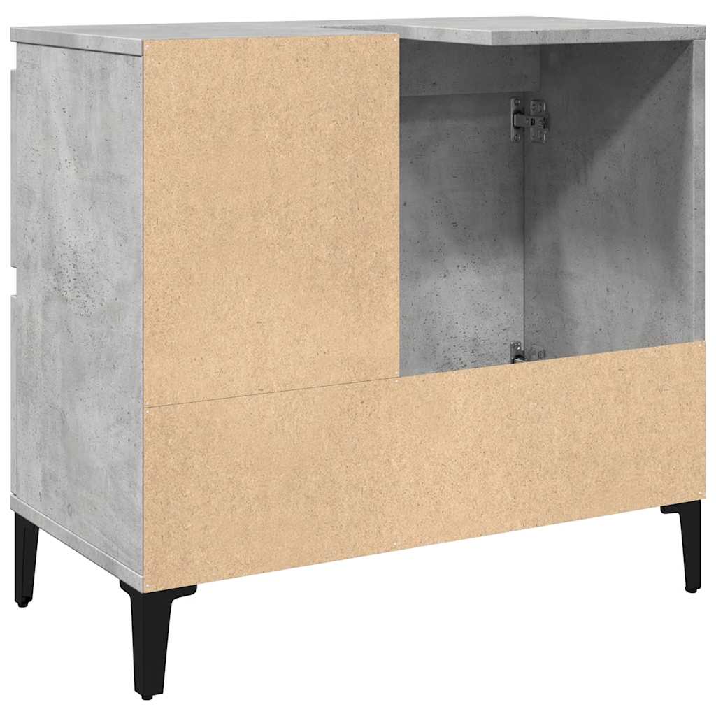 Ormarić za umivaonik boja betona 65x33x60 cm konstruiranog drva