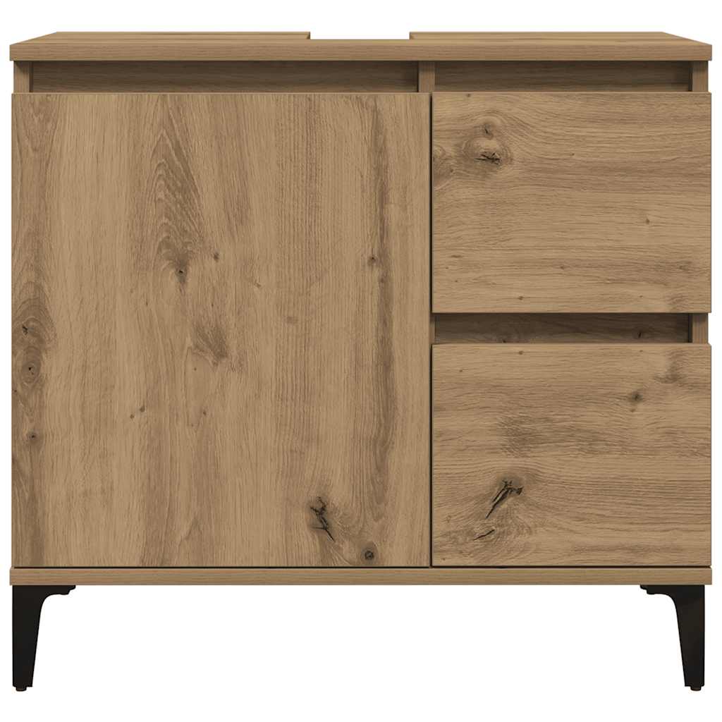 Ormarić za umivaonik boja hrasta artisan 65x33x60 cm drveni Smeđa