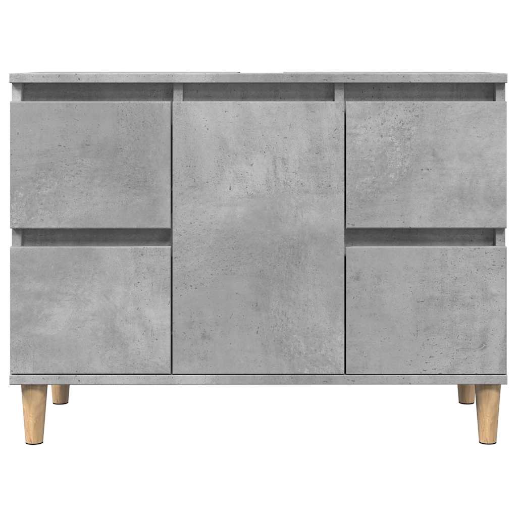 Ormarić za umivaonik siva boja betona 80 x 33 x 60 cm drveni