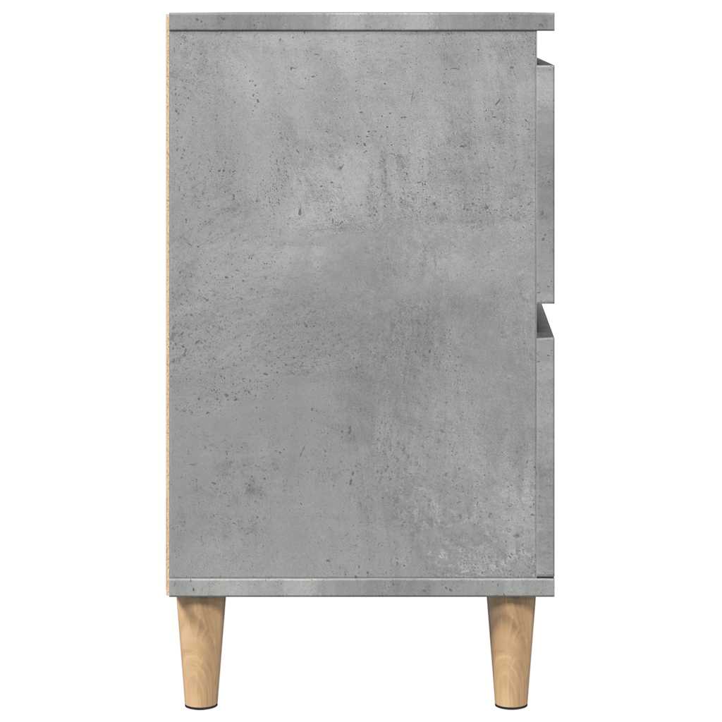 Ormarić za umivaonik siva boja betona 80 x 33 x 60 cm drveni