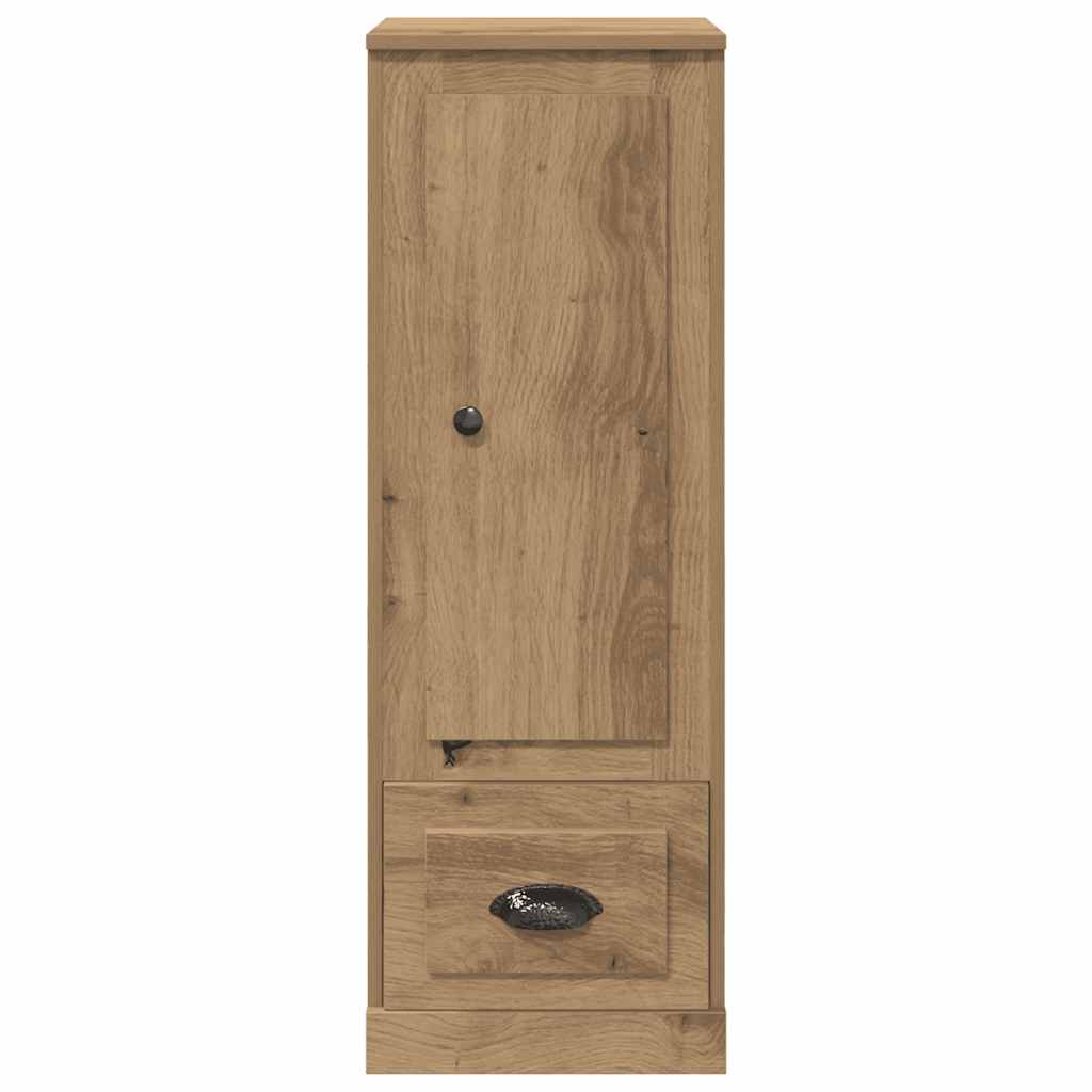 Visoka komoda boja hrasta 36x35,5x103,5 cm konstruiranog drva Smeđa