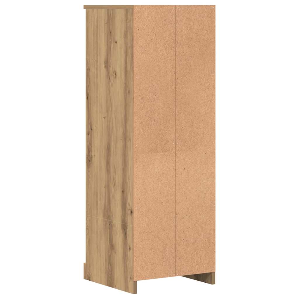 Visoka komoda boja hrasta 36x35,5x103,5 cm konstruiranog drva Smeđa