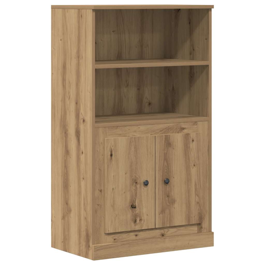 Visoka komoda boja hrasta 60x35,5x103,5 cm konstruirano drvo