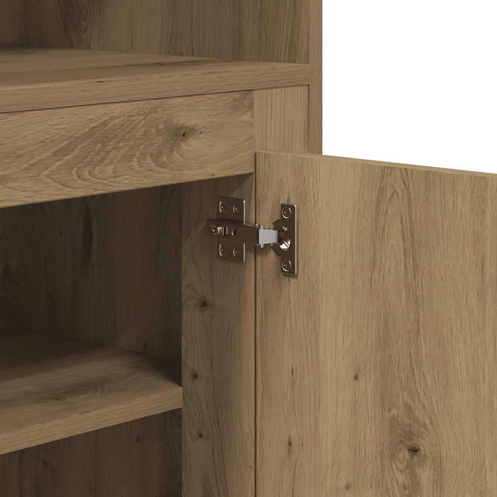 Visoka komoda boja hrasta 60x35,5x103,5 cm konstruirano drvo
