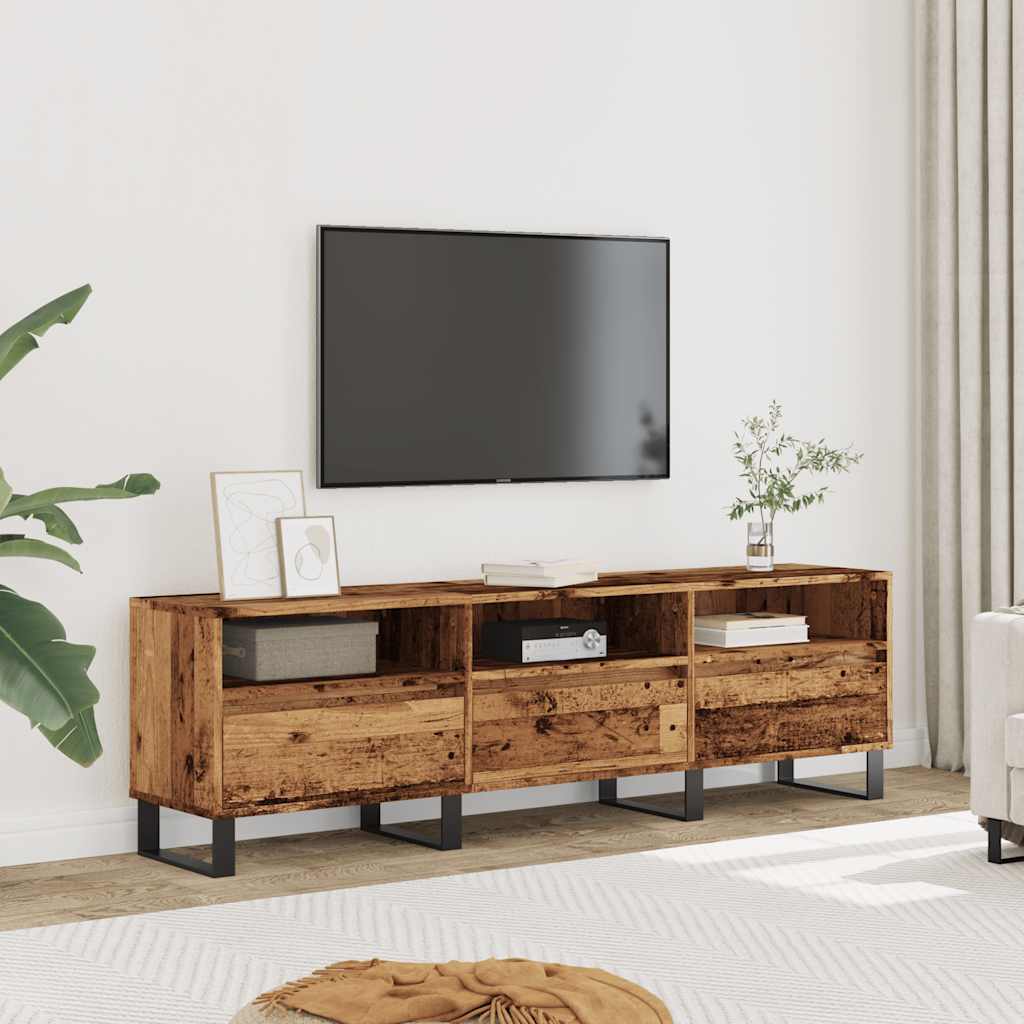 TV ormarić staro drvo 150x30x44,5 cm konstruirano drvo Smeđa