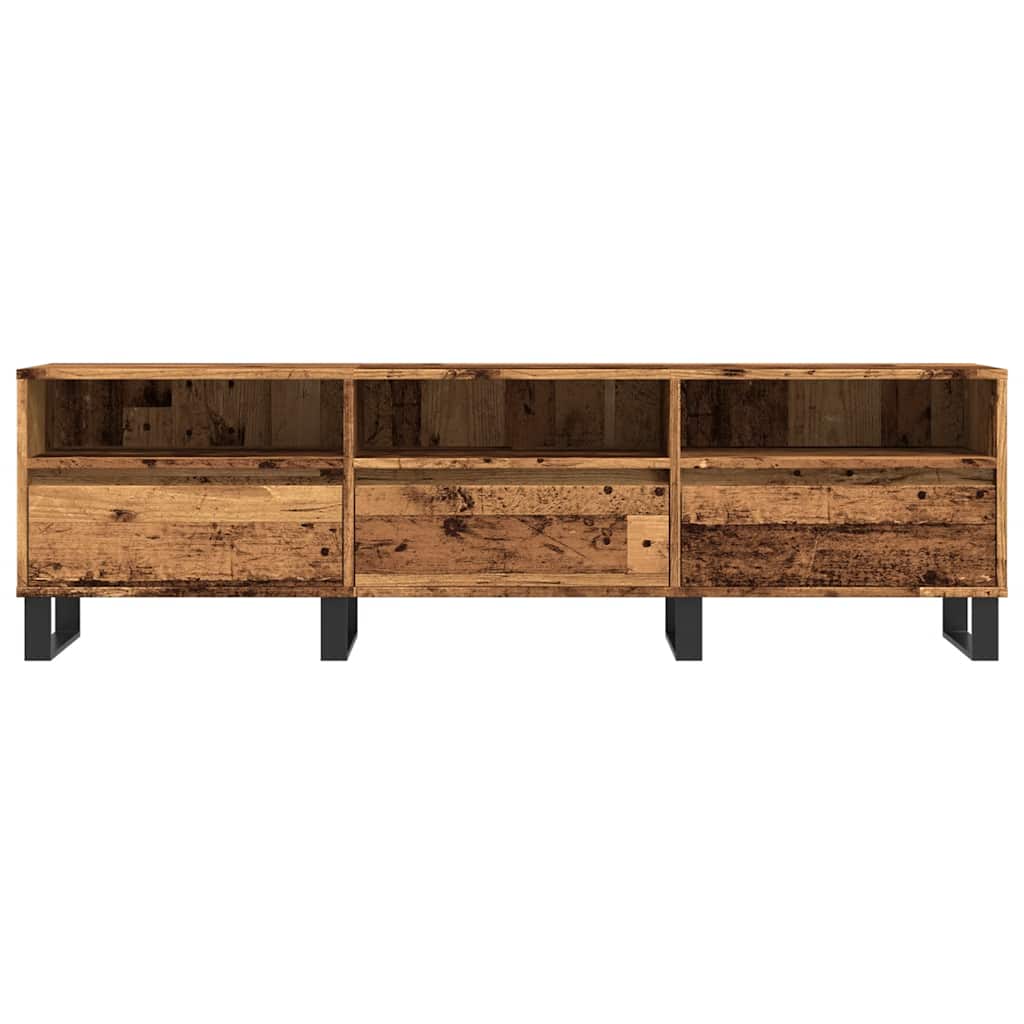 TV ormarić staro drvo 150x30x44,5 cm konstruirano drvo Smeđa