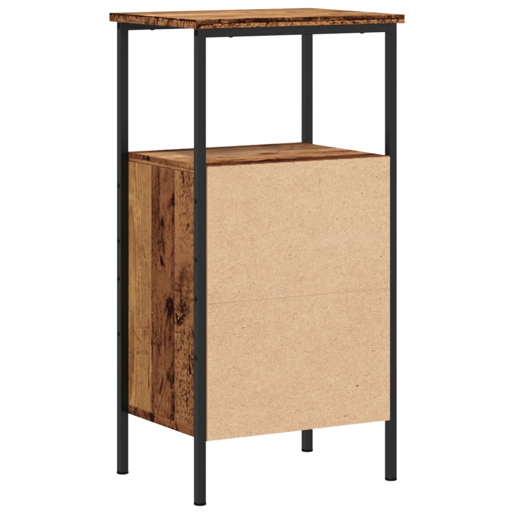 Noćni ormarići 2 kom staro drvo 41x31x80 cm konstruirano drvo