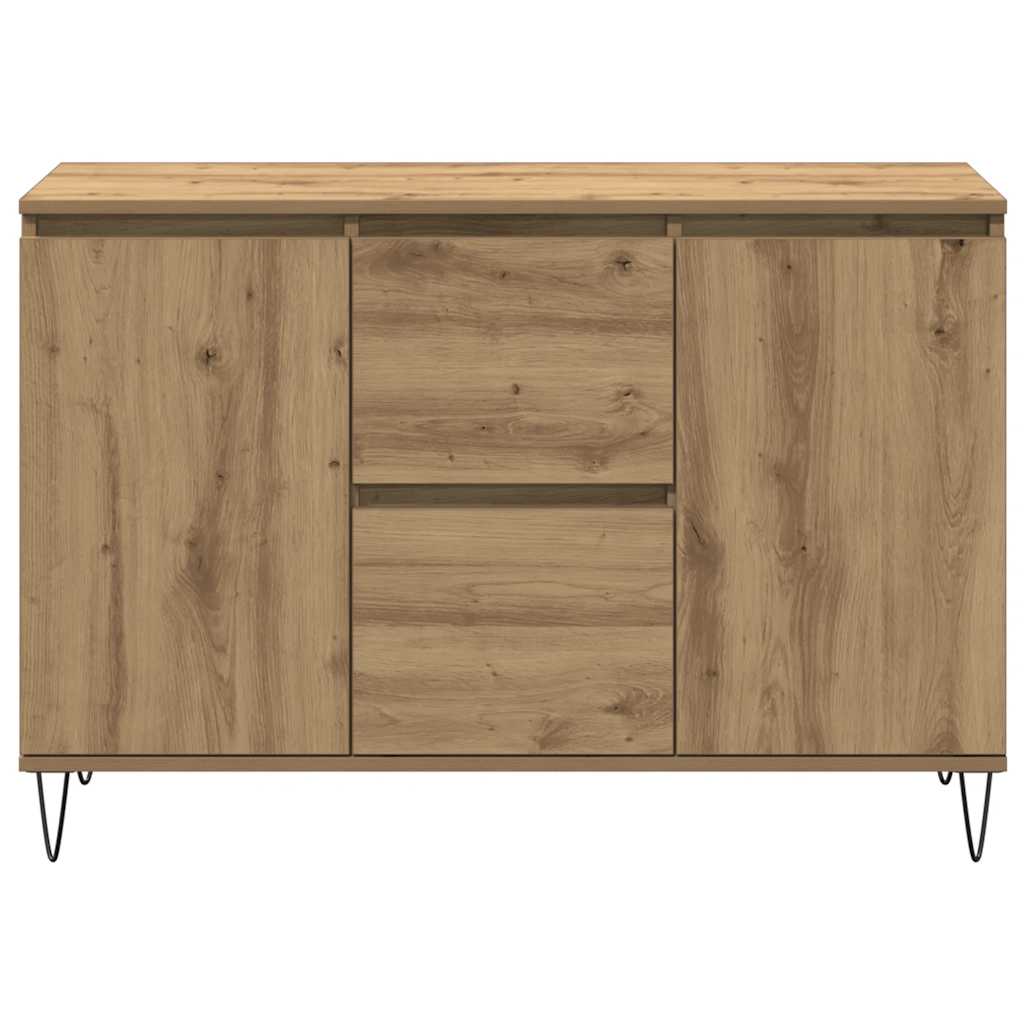 Komoda boja hrasta artisan 101,5x35x70 cm konstruirano drvo