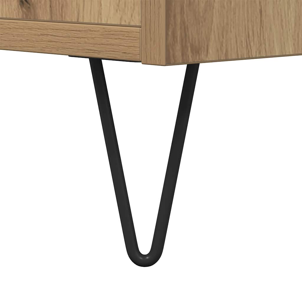 Komoda boja hrasta artisan 101,5x35x70 cm konstruirano drvo