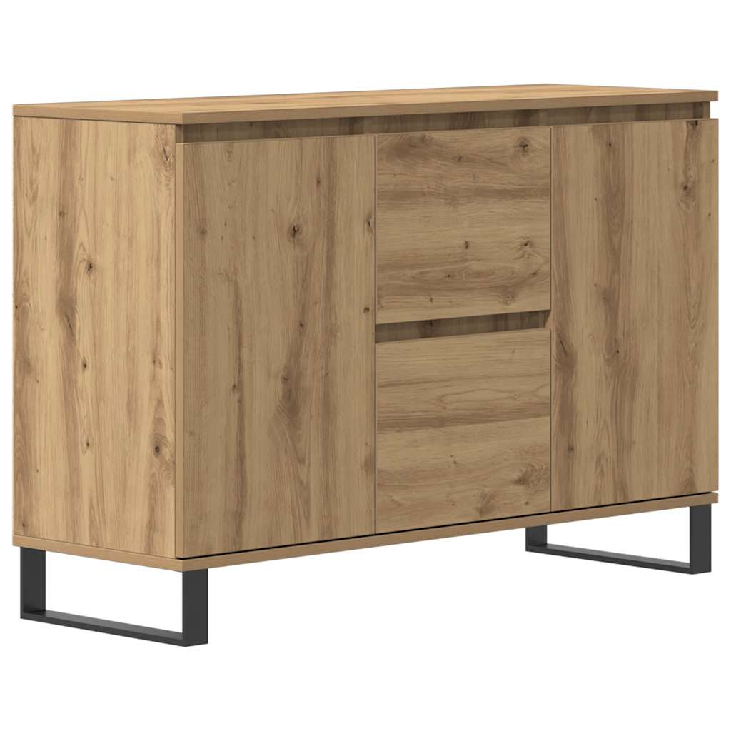 Komoda boja hrasta artisan 101,5x35x70 cm konstruirano drvo