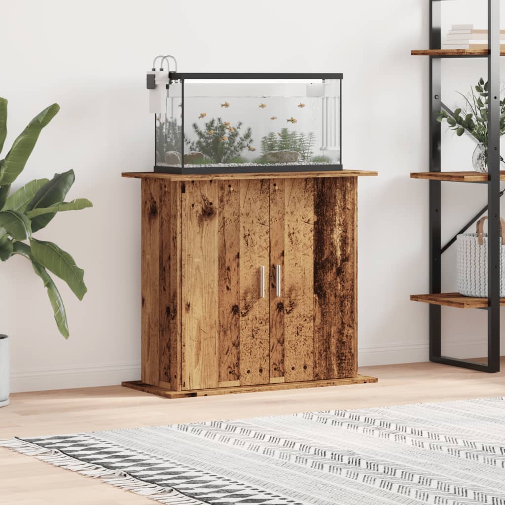 Stalak za akvarij boja drva 81x36x73 cm od konstruiranog drva