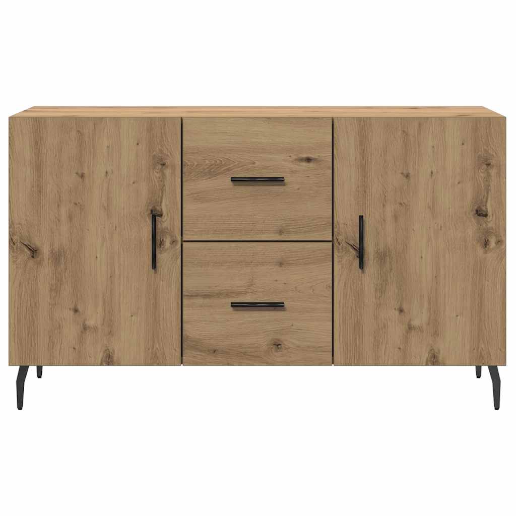 Komoda smeđa boja hrasta 100 x 36 x 60 cm od konstruiranog drva