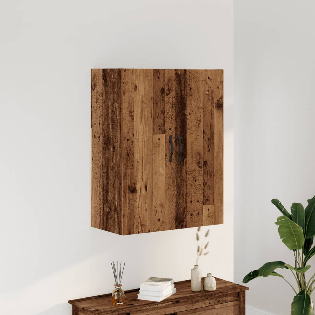 Zidni ormarić boja starog drva 69,5x34x90 cm konstruirano drvo