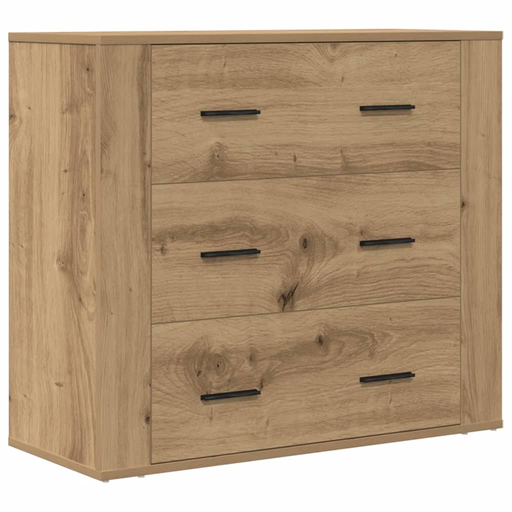 Komoda boja hrasta artisan 80 x 33 x 70 cm konstruirano drvo