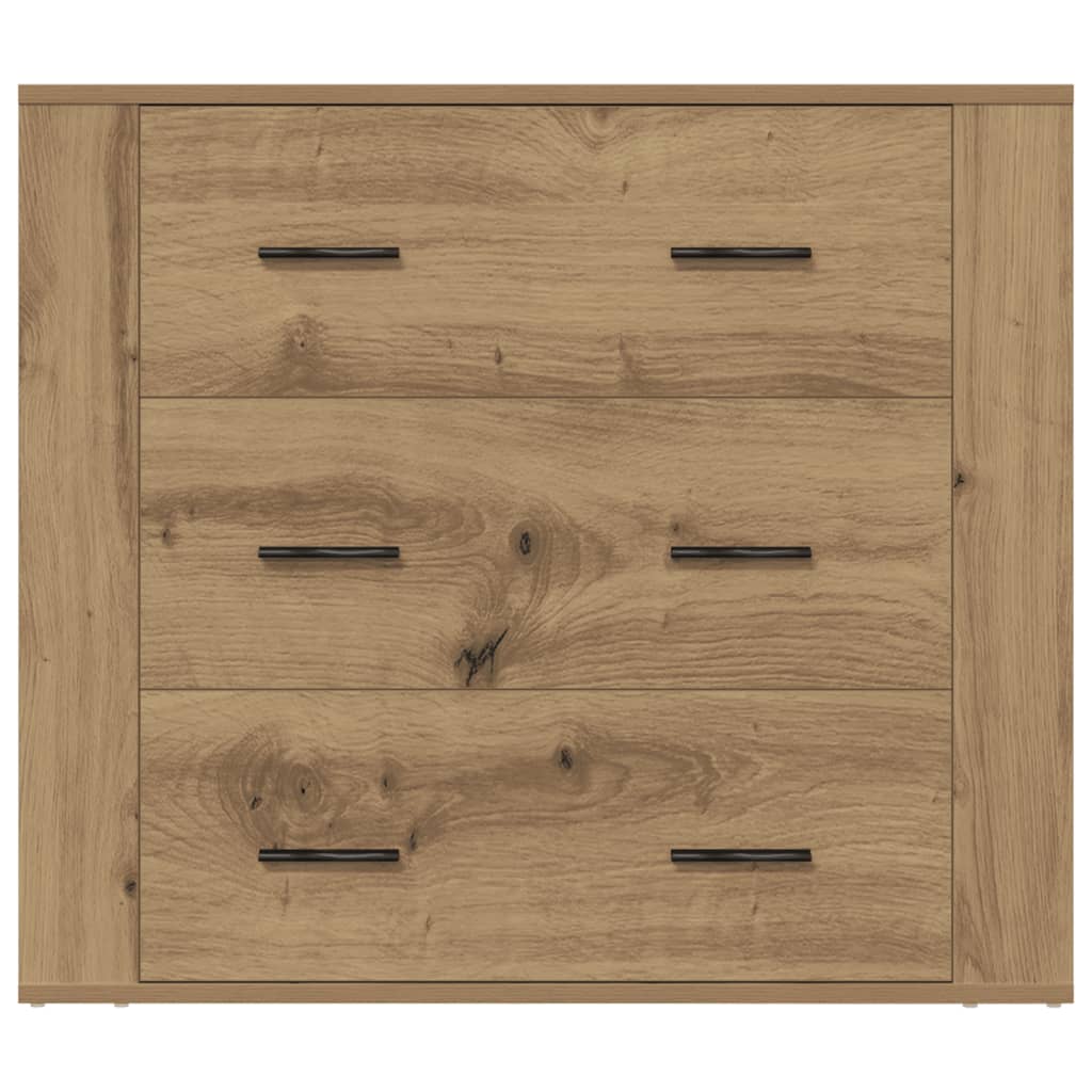 Komoda boja hrasta artisan 80 x 33 x 70 cm konstruirano drvo