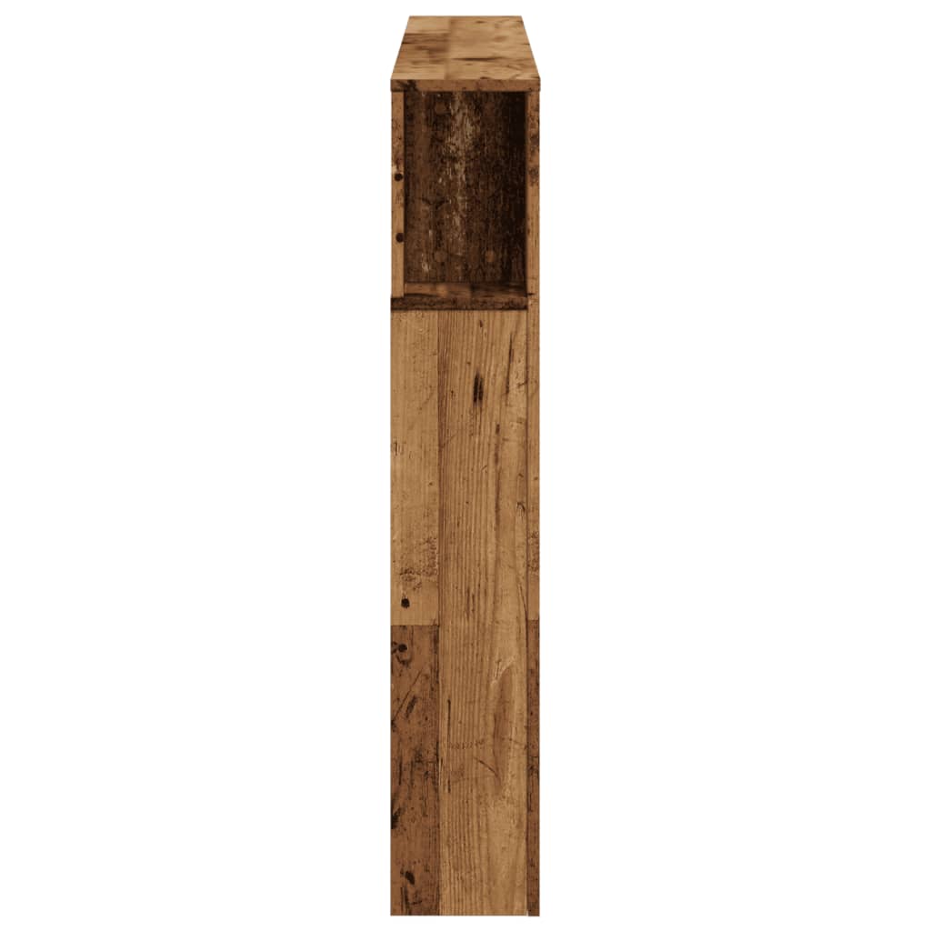 LED uzglavlje boja drva 140x18,5x103,5 cm konstruirano drvo