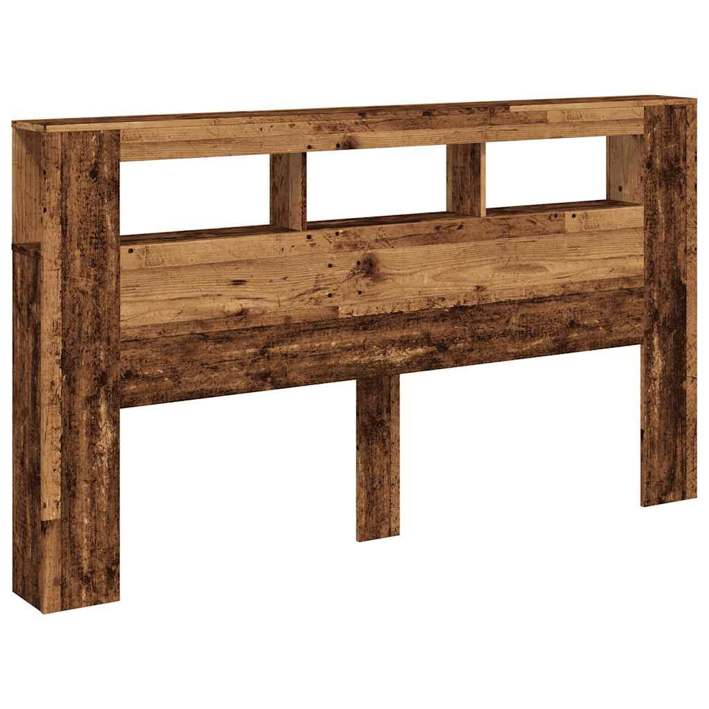 LED uzglavlje boja drva 180x18,5x103,5 cm konstruirano drvo
