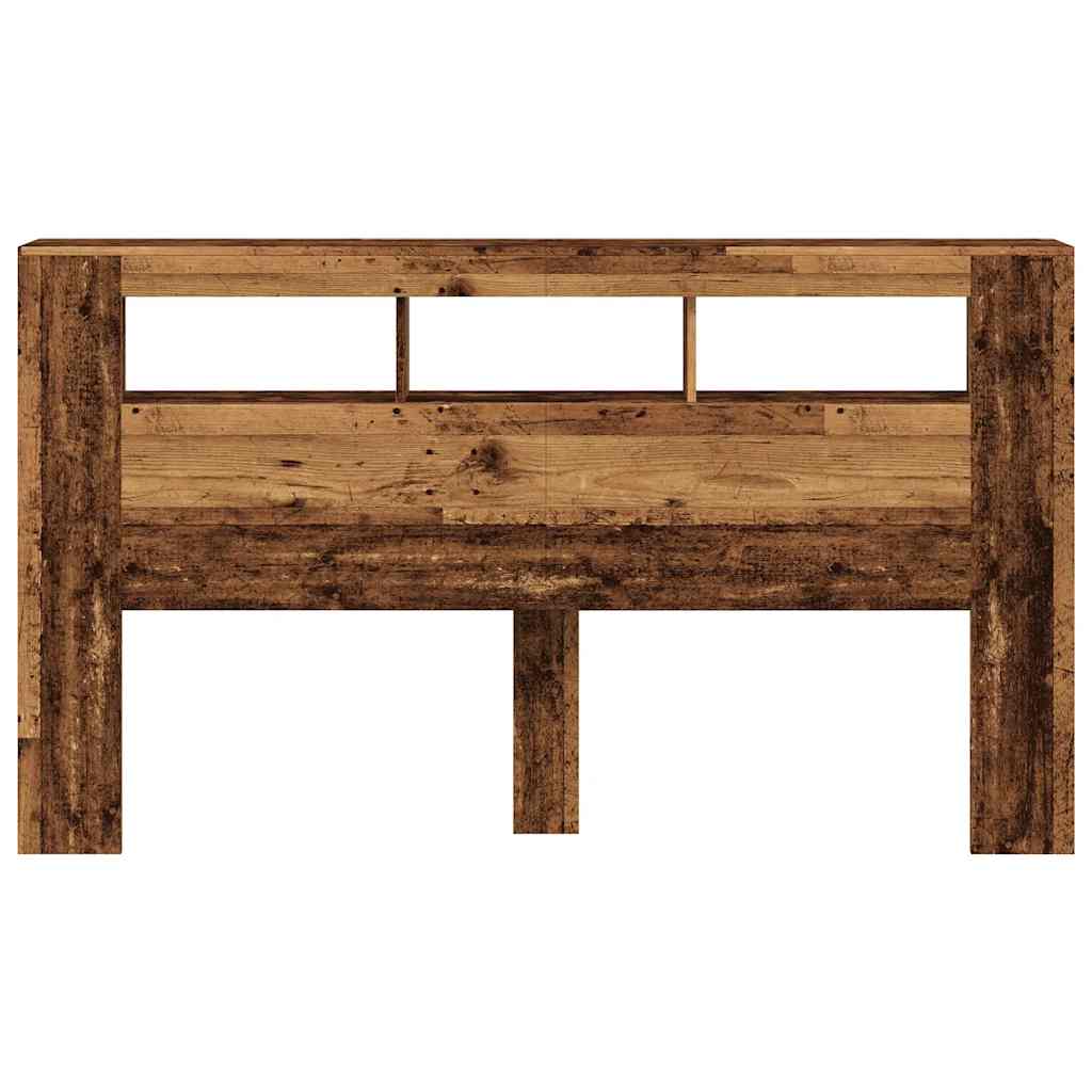 LED uzglavlje boja drva 180x18,5x103,5 cm konstruirano drvo