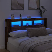 LED uzglavlje boja drva 180x18,5x103,5 cm konstruirano drvo