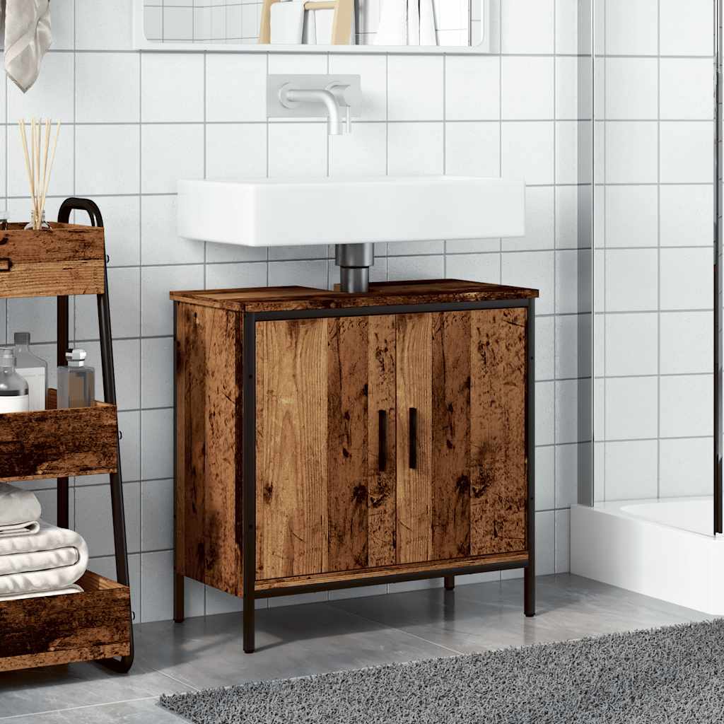 Ormarić za umivaonik boja drva 60x30x60 cm konstruirano drvo