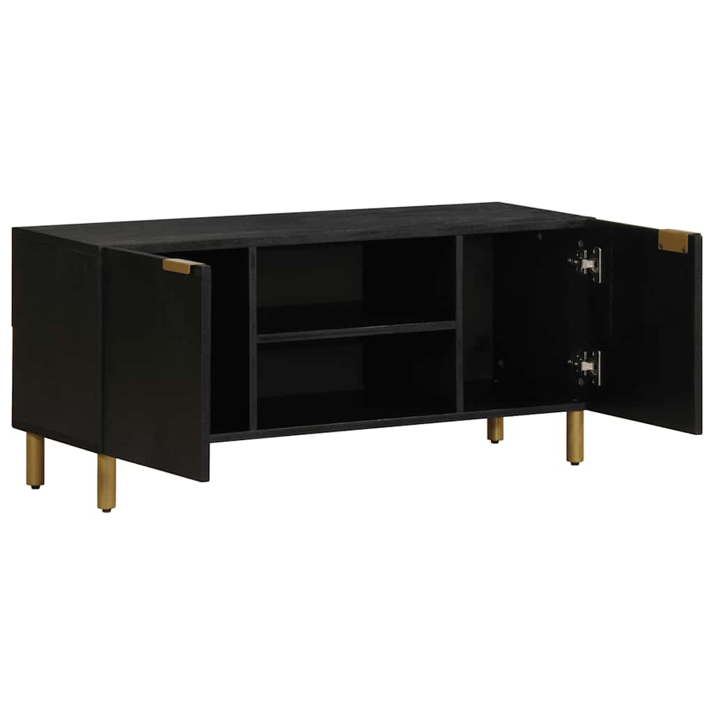 TV ormarić crni 105 x 33 x 46 cm konstruirano drvo