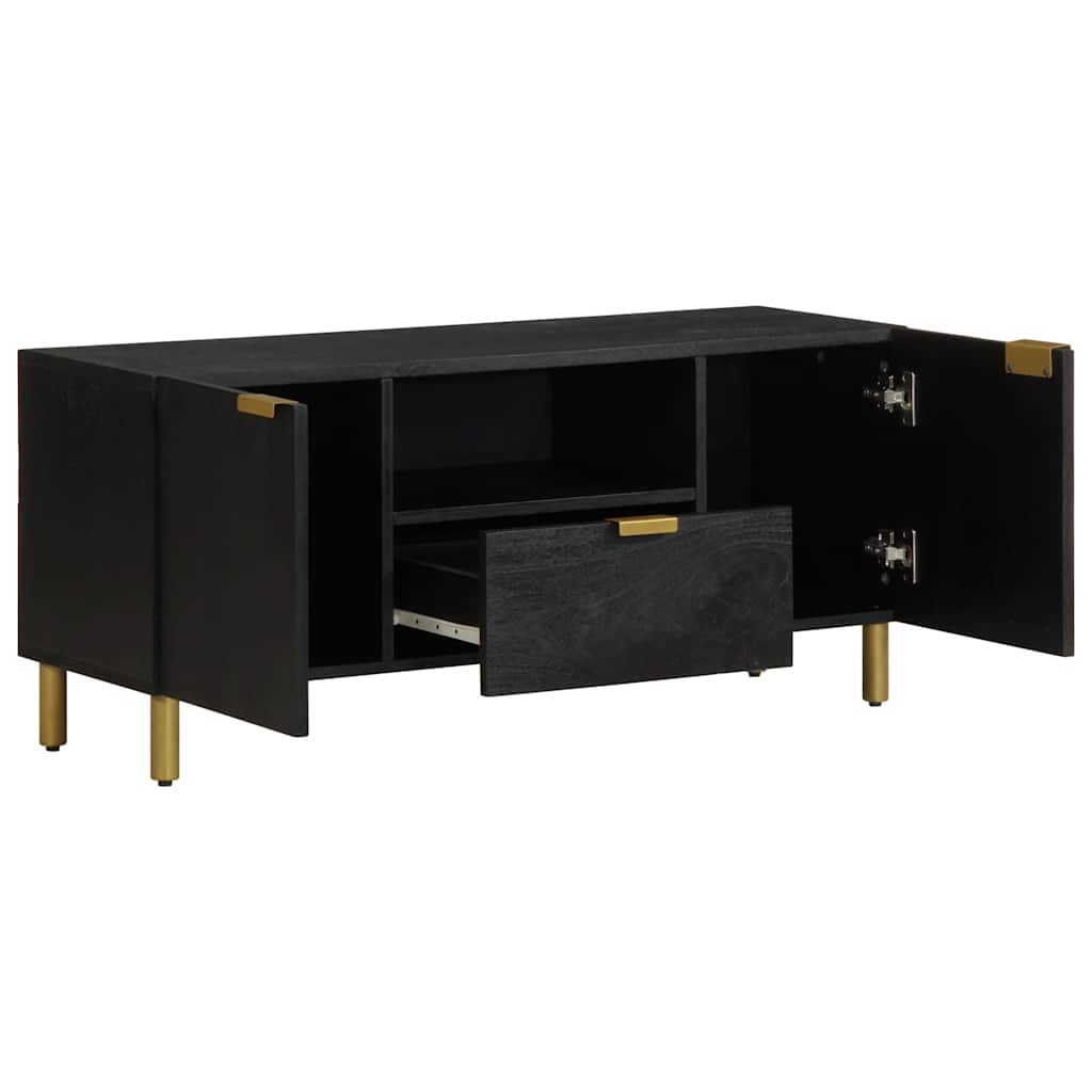 TV ormarić crni 105 x 33 x 46 cm konstruirano drvo