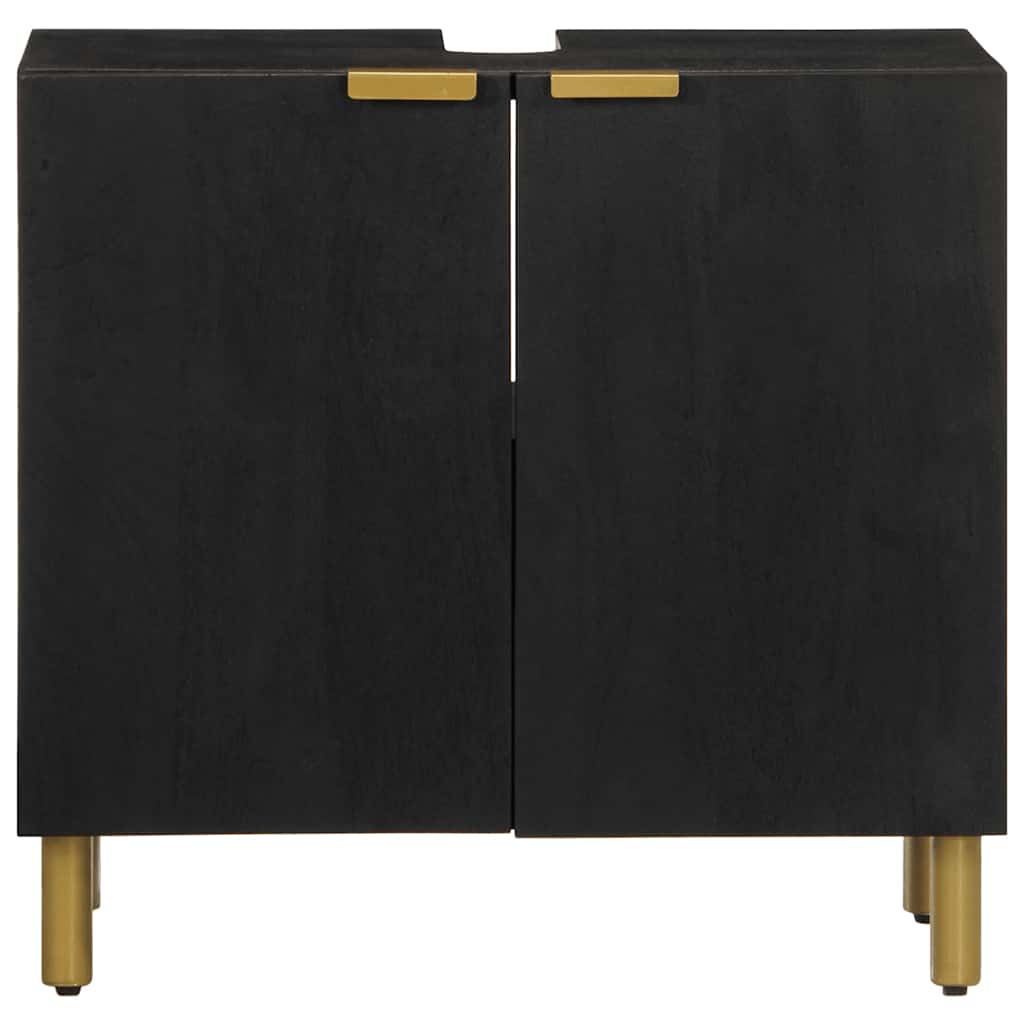 Kupaonski ormarić umivaonik crni 62x33x58 cm konstruirano drvo