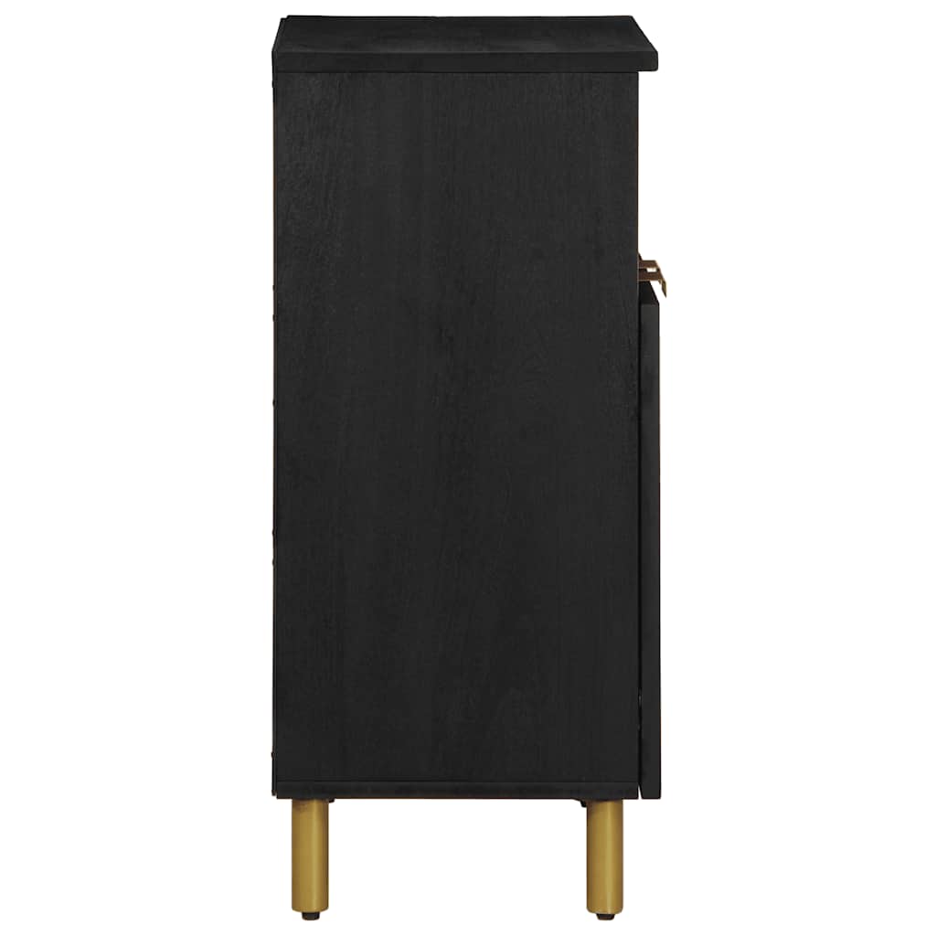 Komoda crna 60 x 33 x 75 cm konstruirano drvo