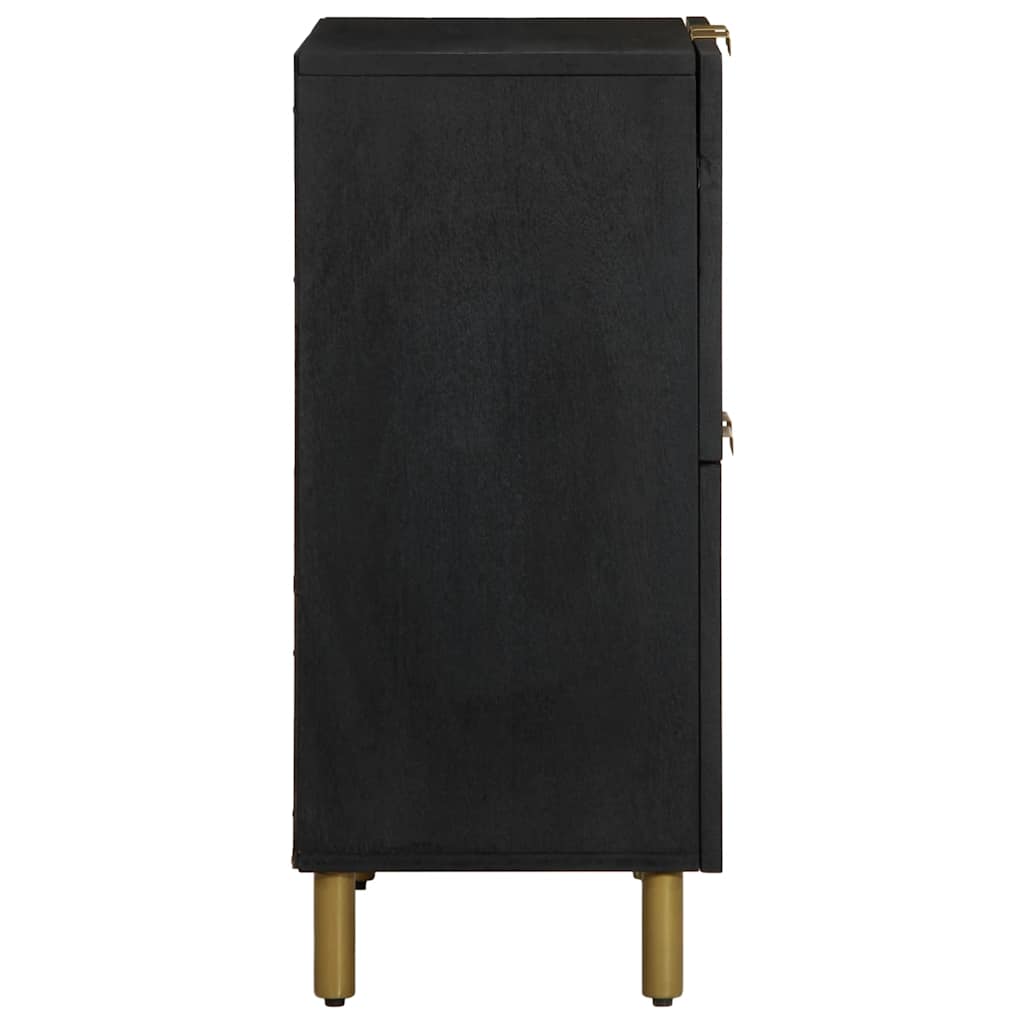 Komoda crna 60 x 33 x 75 cm konstruirano drvo