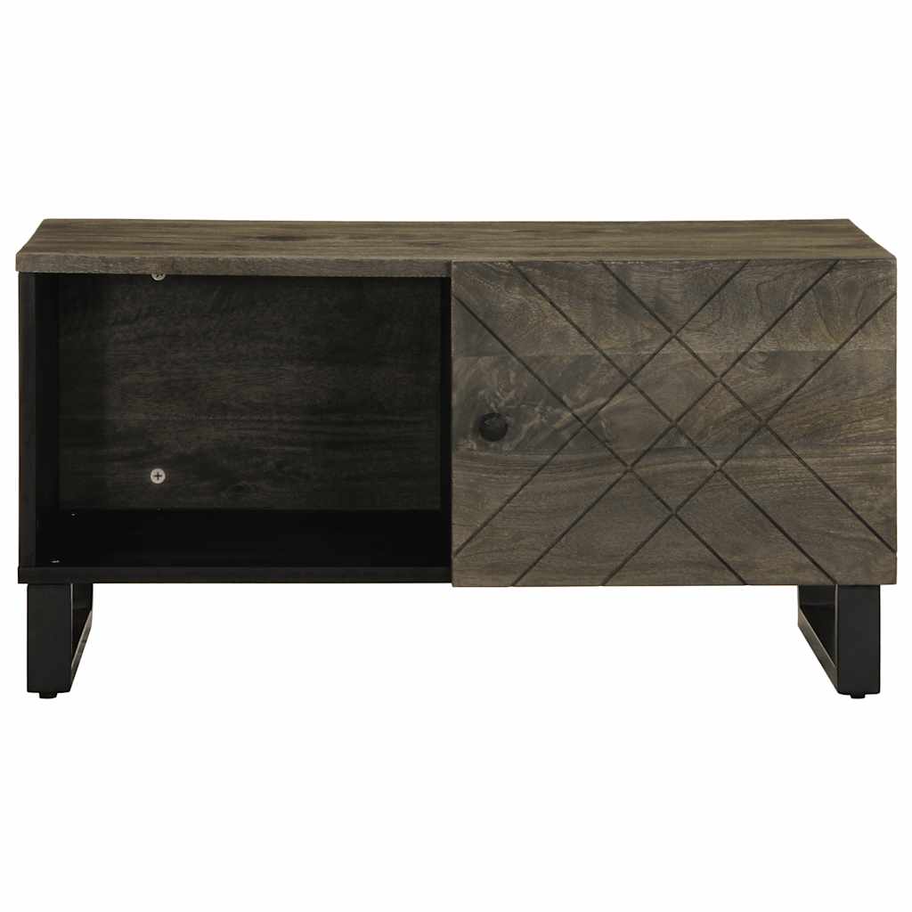 Stolić za kavu crni 80 x 50 x 40 cm od masivnog drva manga