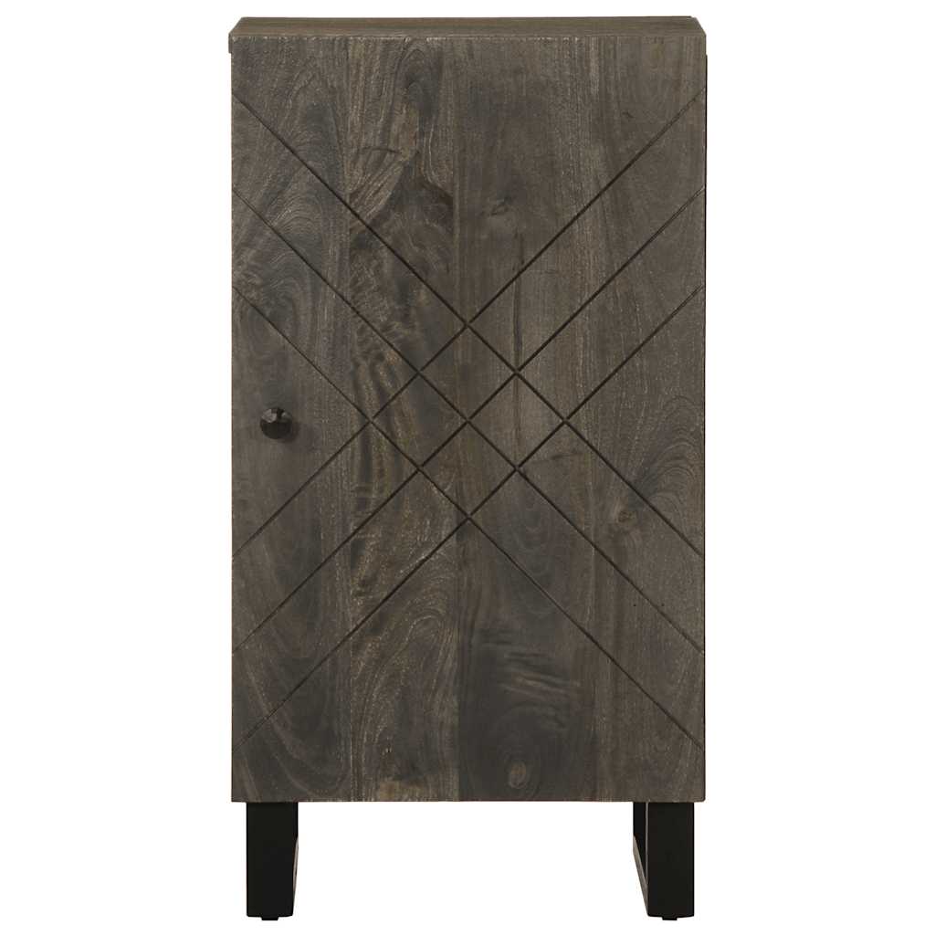 Komoda crna 40x33x75 cm Puno drvo Mango