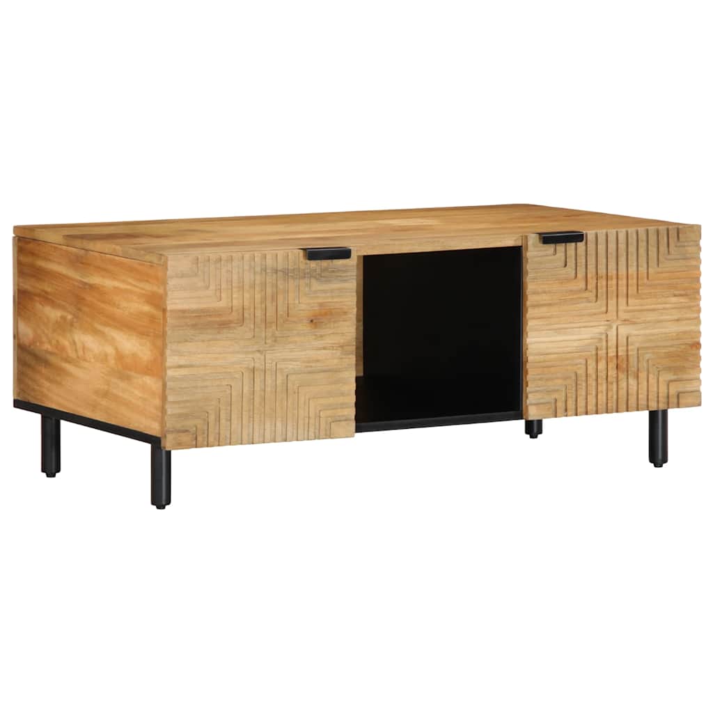 Stol za kavu smeđi 100x54x40 cm Puno drvo Mango