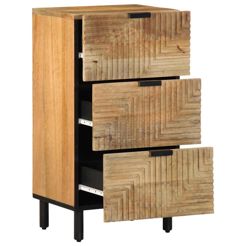 Komoda smeđa 40x33x75 cm Puno drvo Mango
