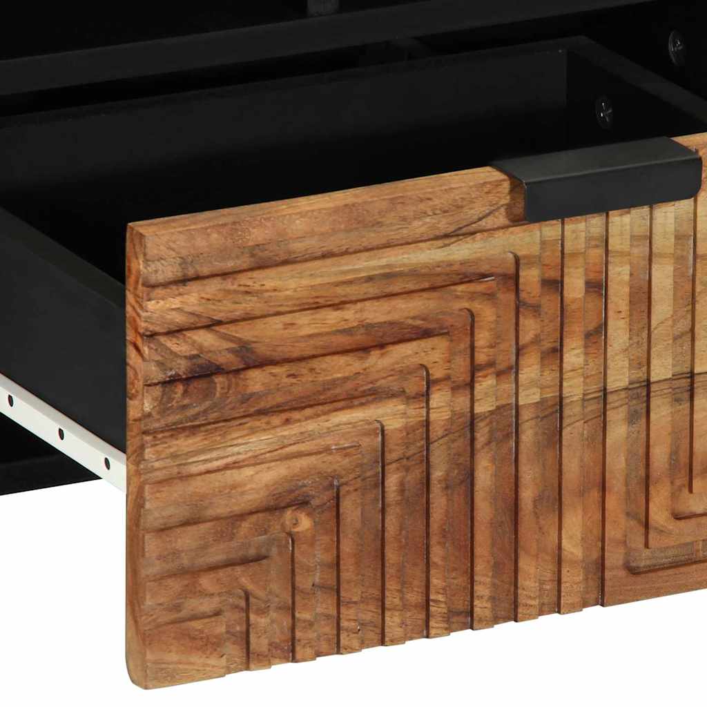 TV ormar s ladicama Smeđa 100 x 33 x 46 cm Čvrsto drvo manga