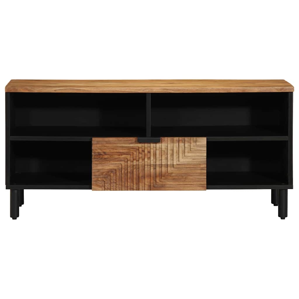 TV ormar s ladicama Smeđa 100 x 33 x 46 cm Čvrsto drvo manga