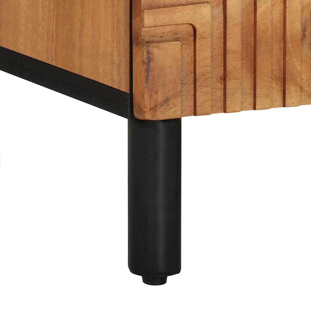 TV ormar s ladicama Smeđa 100 x 33,5 x 46 cm Čvrsto drvo manga