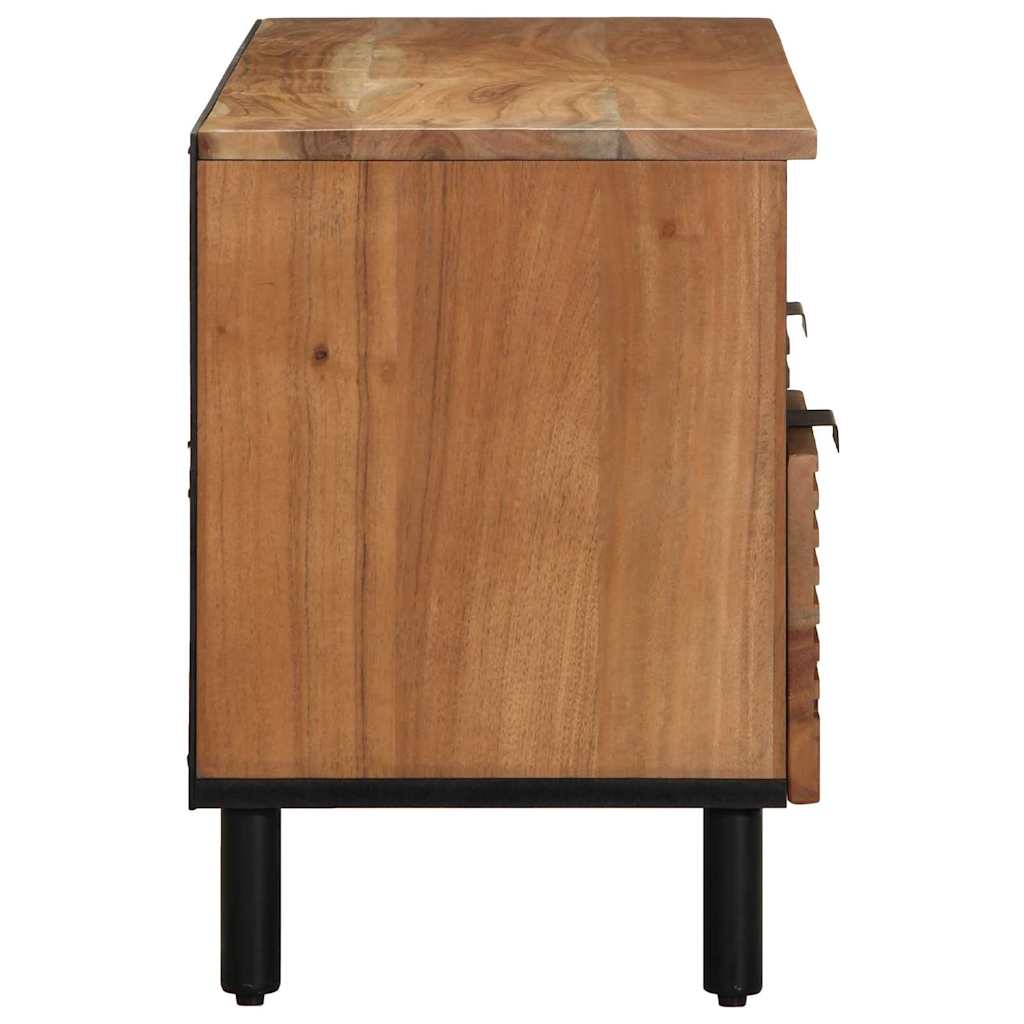TV ormar s ladicama Smeđa 100 x 33,5 x 46 cm Čvrsto drvo manga
